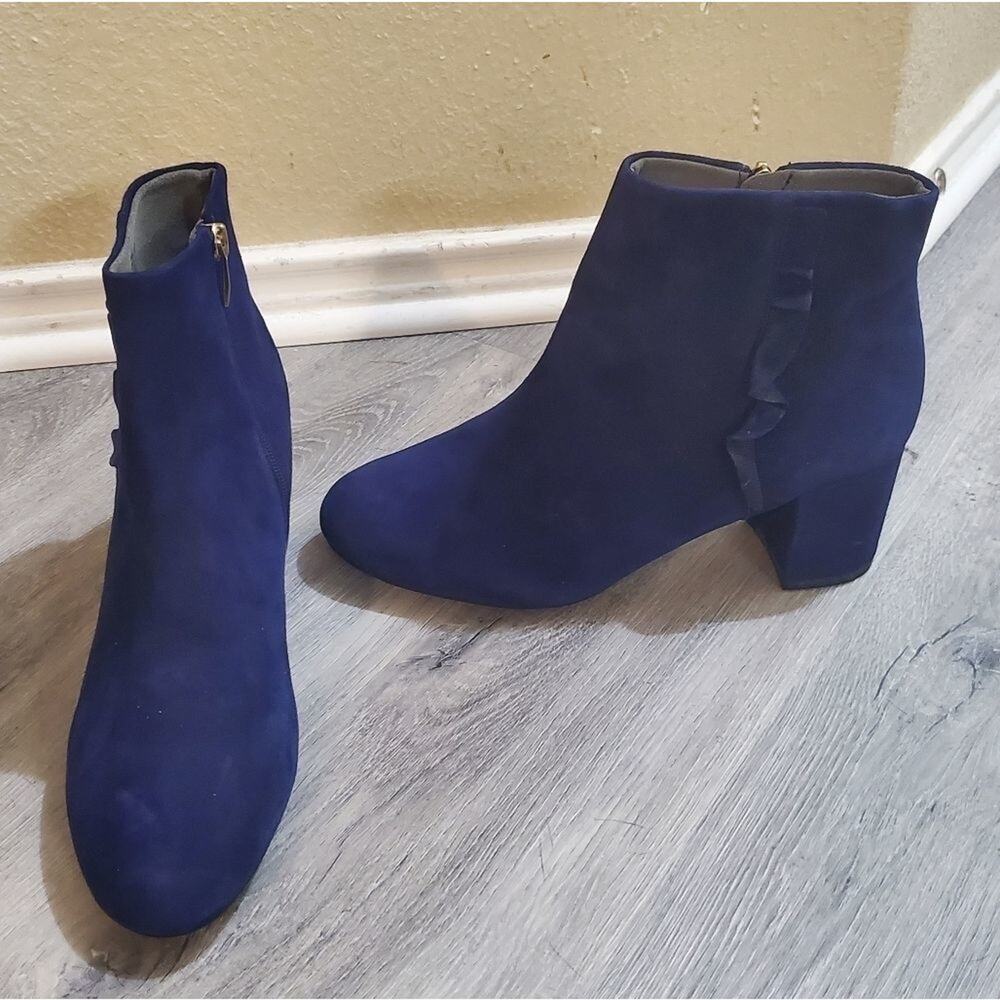 Rockport purple suede leather purple boots 9.5‎